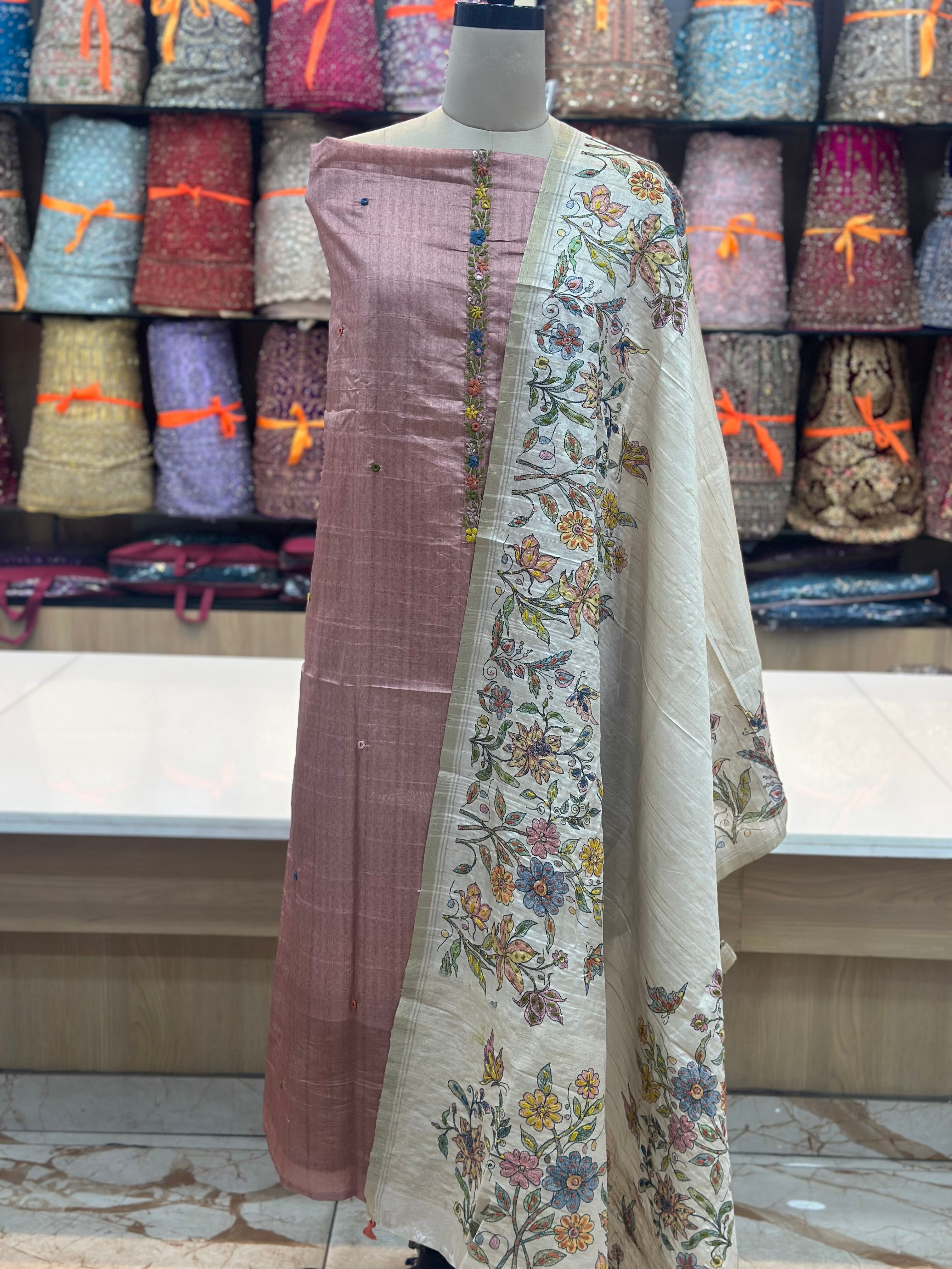 Garden Bloom Designer Unstitched Suit