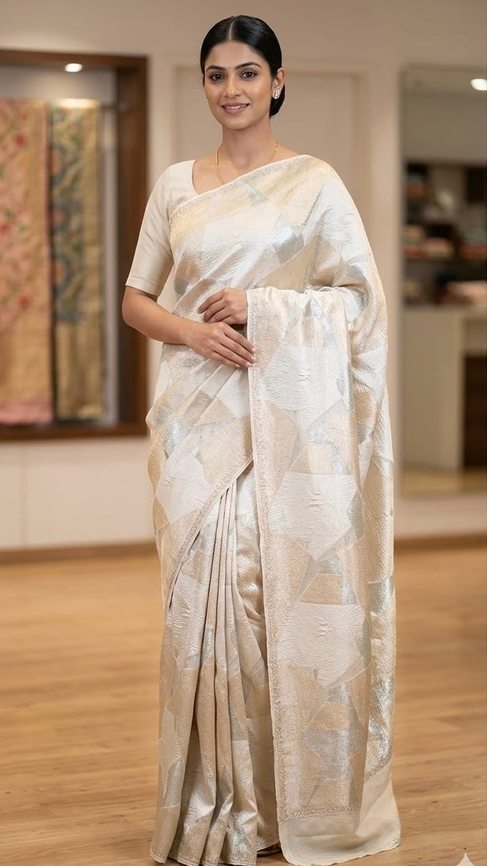 Turkish organza saree