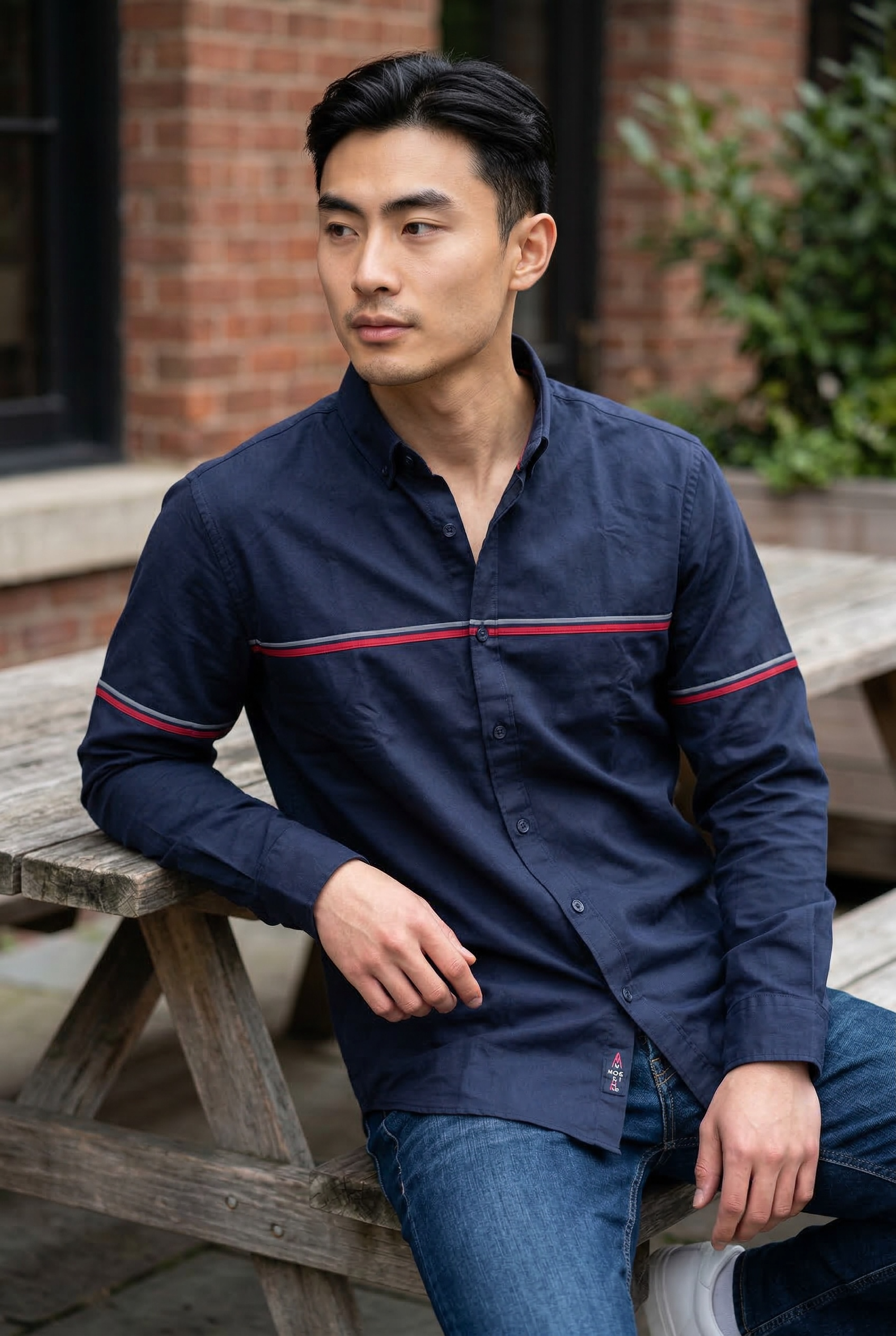 Signature Tricolor Navy Shirt
