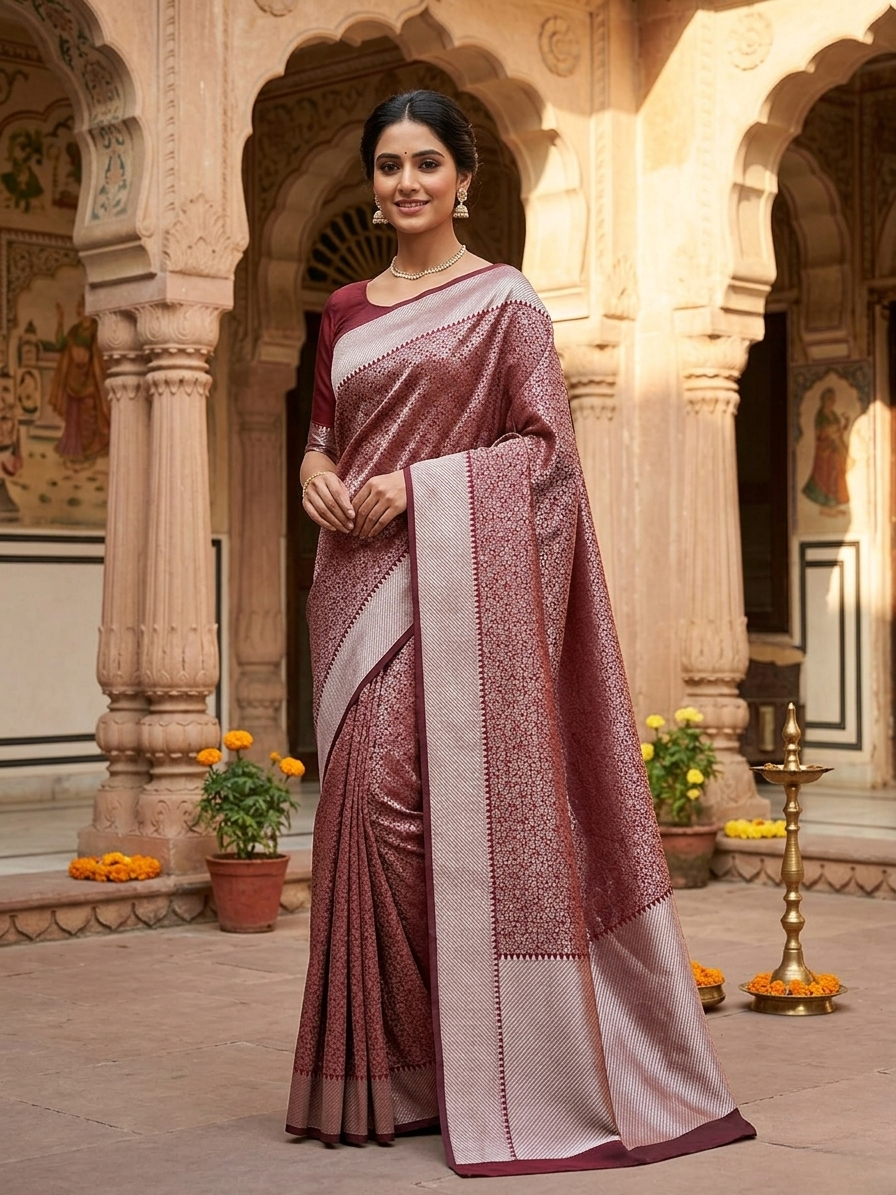 TISSUE BROCADE SAREE