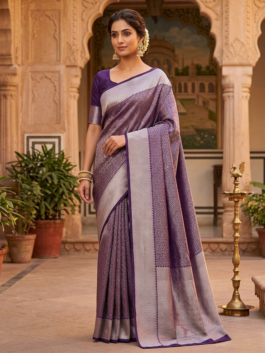TISSUE BROCADE SAREE