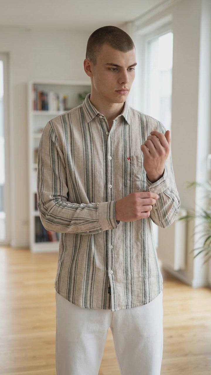 Premium Striped Casual Shirt